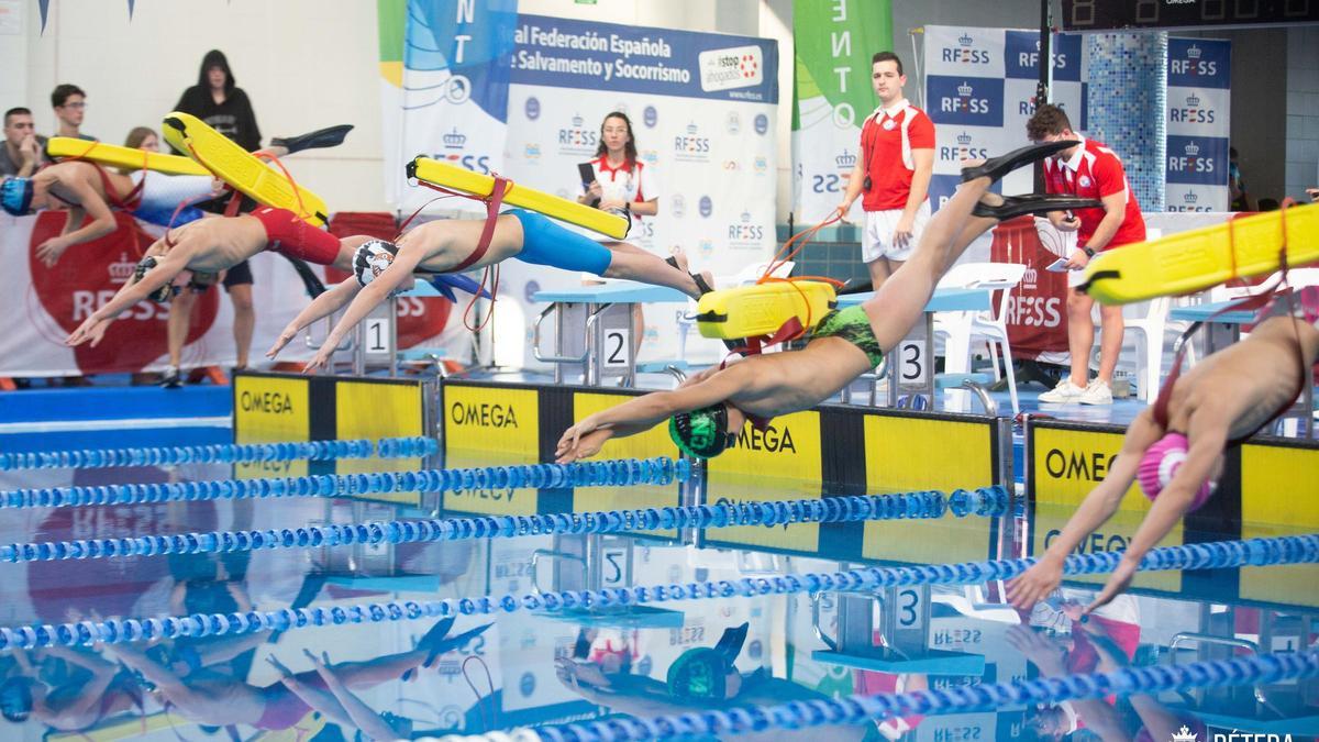 Una competición en la piscina de Bétera, epicentro del campeonato.