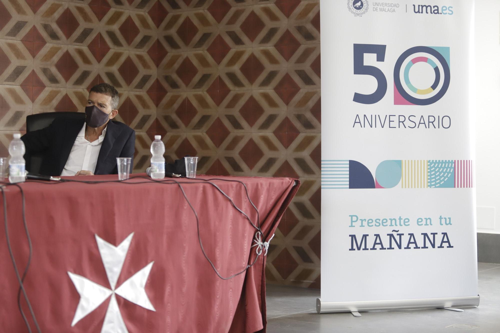 Antonio Banderas interviene en Cátedra de Estudios Cofrades de la UMA