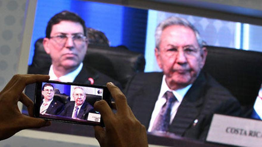 Raúl Castro durante su intervención en Panamá.