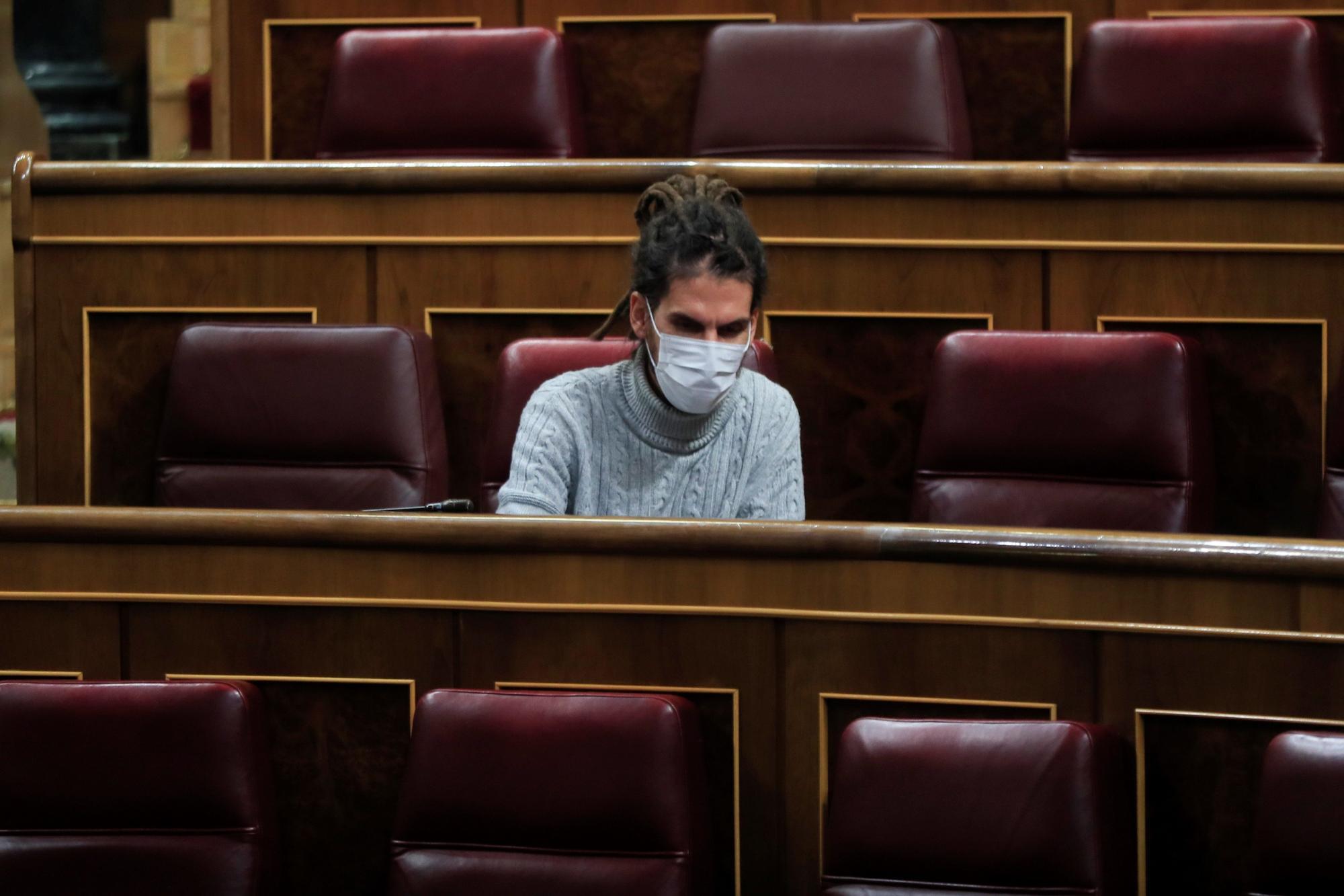 Alberto Rodríguez en el Congreso de los Diputados.