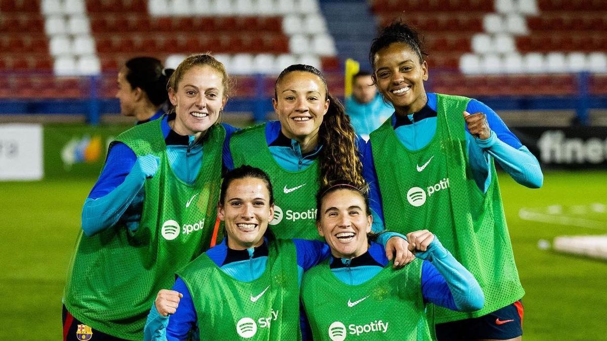 Entrenamiento del FC Barcelona en Almendralejo