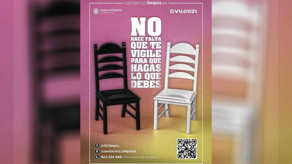 Cartel que se utilizará para la denominada campaña de la silla.