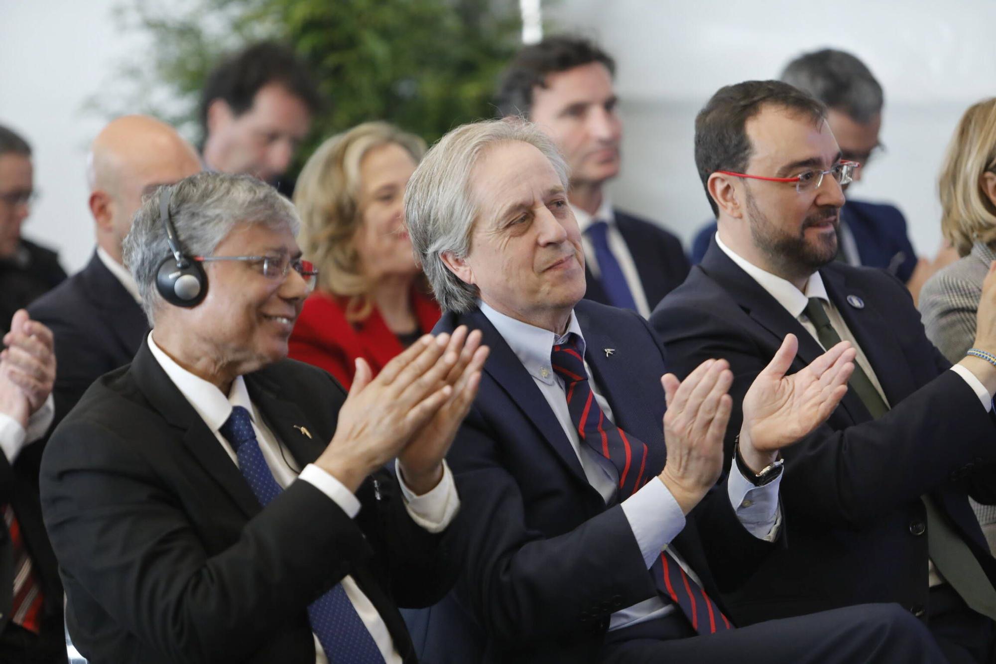 EN IMÁGENES: Así fue la inauguración de las obras para el horno eléctrico hídribido de Arcelor en Gijón