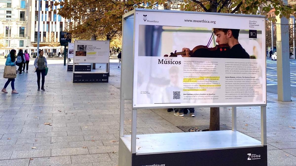 La exposición ya se ha instalado en el paseo Independencia de Zaragoza.