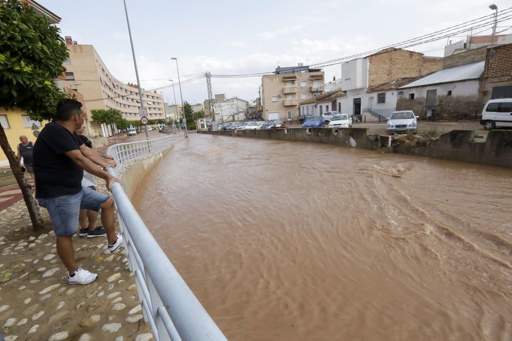 Imágenes de la lluvia en Murcia