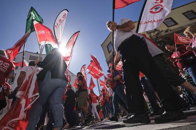 Manifestación Primero de Mayo en Santa Cruz de Tenerife