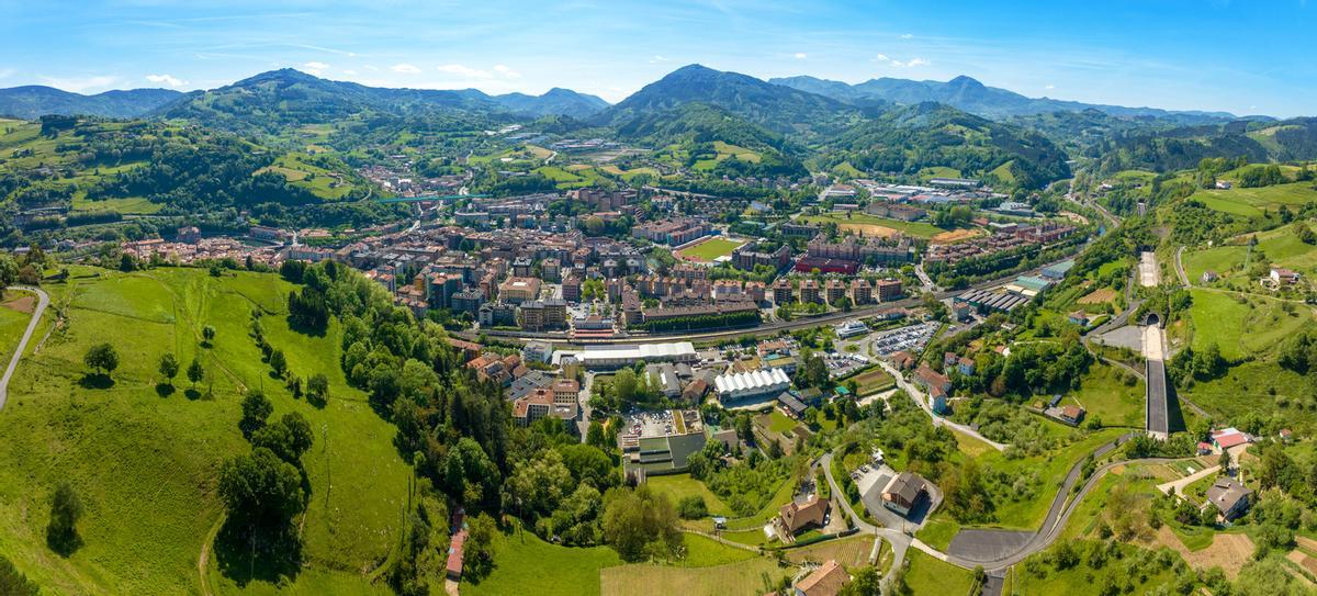 Vista aérea de Tolosa, en Gipuzkoa