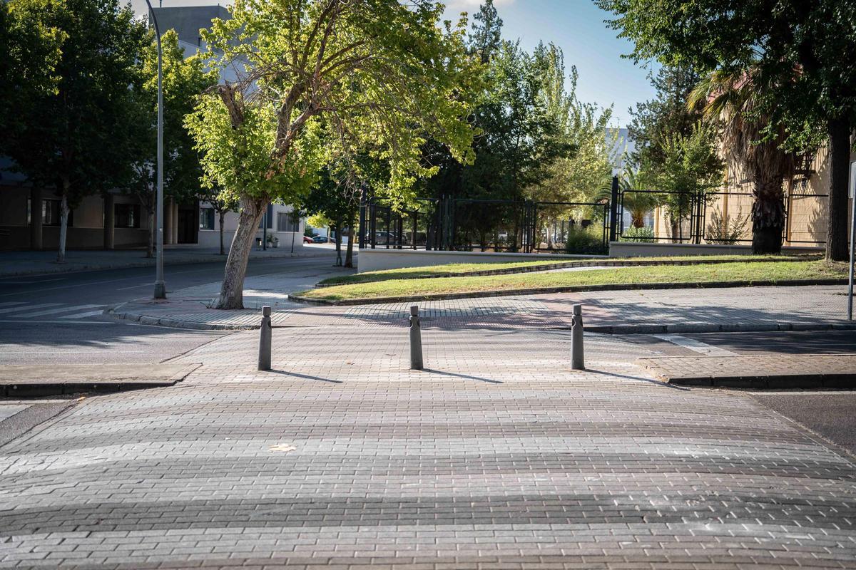 Un paso de peatones de la ciudad incluido en la actuación prevista para aumentar su visibilidad.