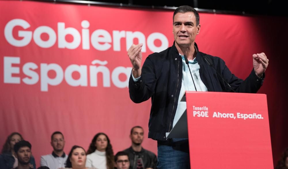 Mitin de Pedro Sánchez en Tenerife