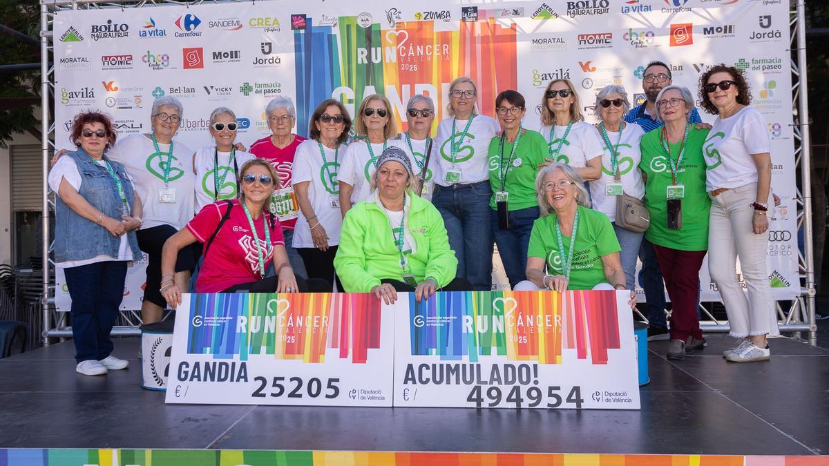 La organización exhibe la recaudacuión de Gandia y la acumulada