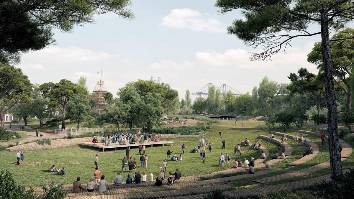 Figuración del Parque de Desembocadura