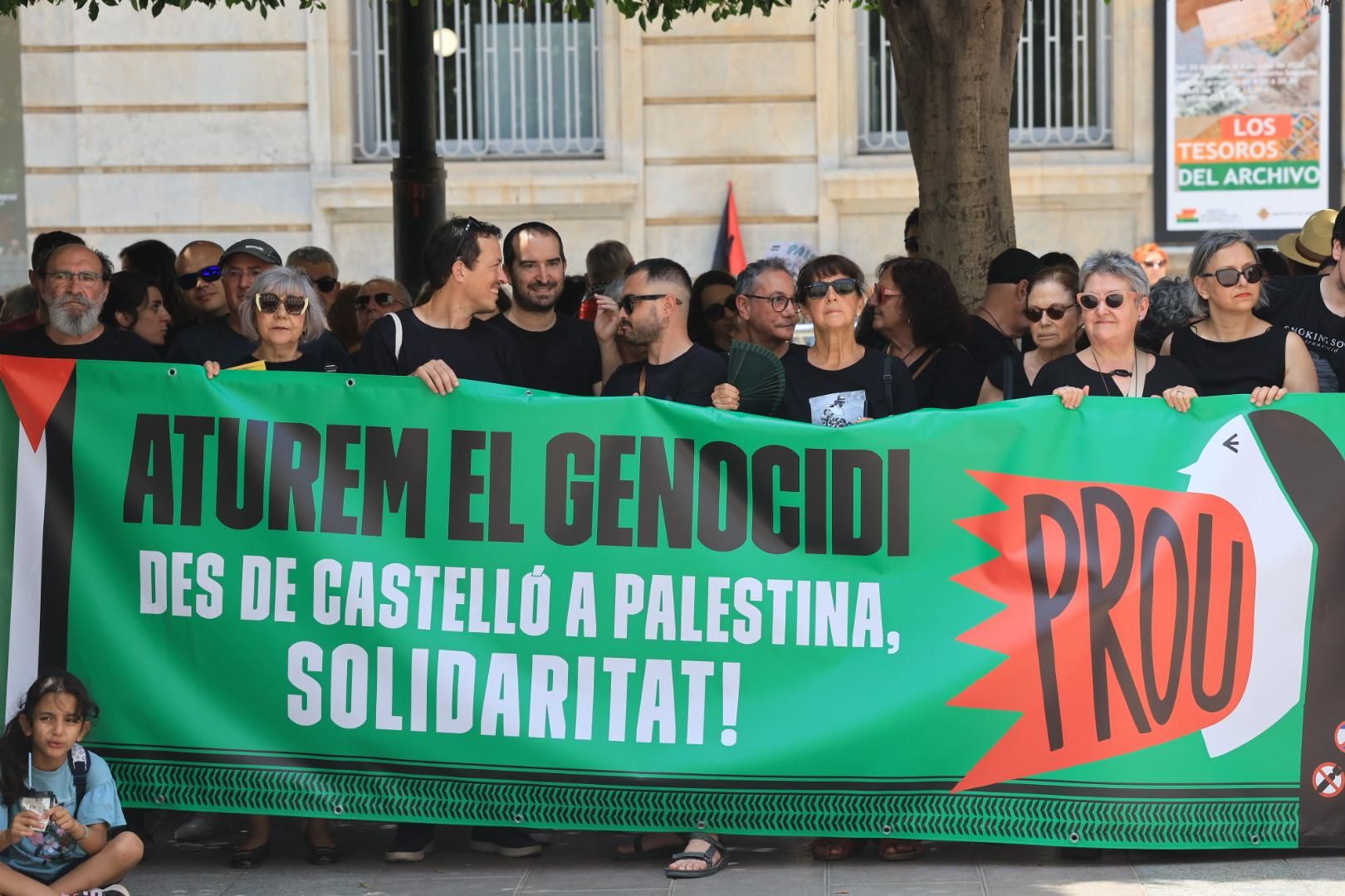 Manifestación a favor del pueblo palestino y la paz en Castellón