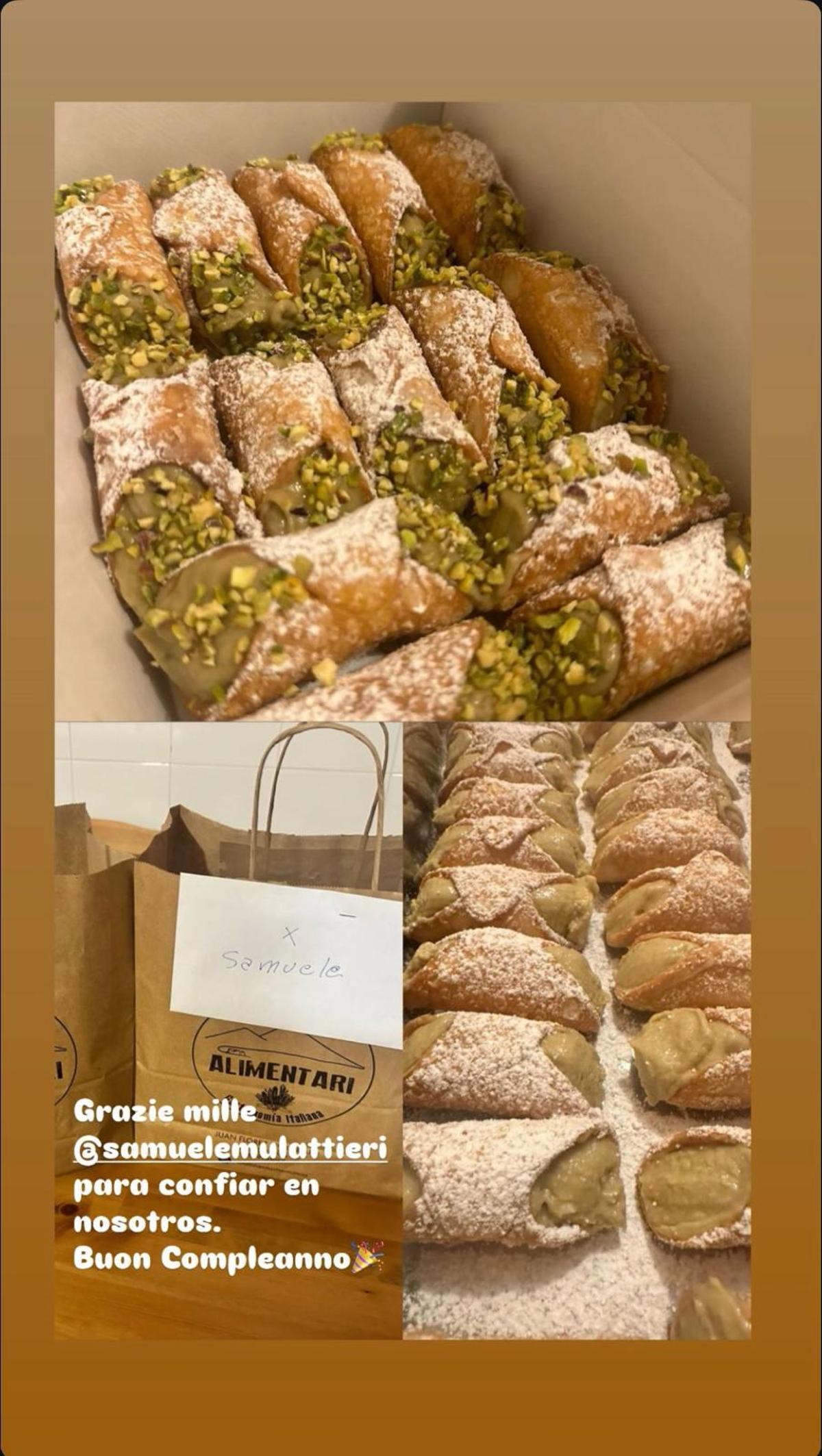 Dulces encargados por Mulattieri