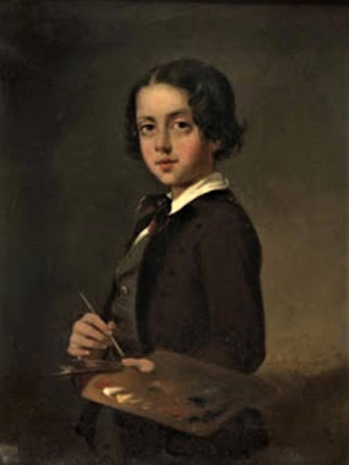 Retrato Alejandro Ferrant de niño