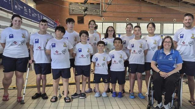 Los componentes de la selección asturiana, en Málaga.