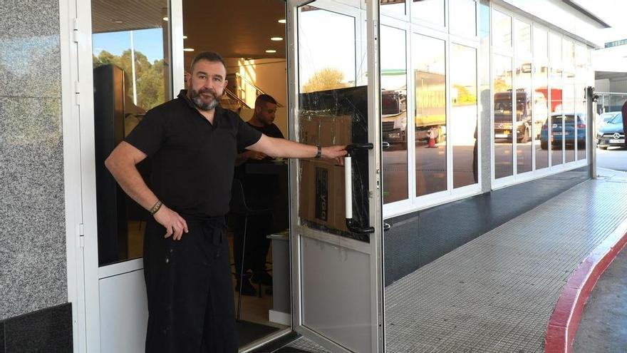 La cafetería Balín, en Bergondo, uno de los establecimientos afectados por la oleada de robos en el área de A Coruña