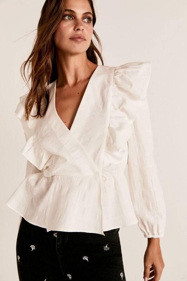Blusa con volantes