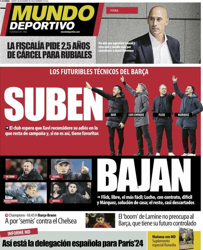 Las portadas de los periódicos deportivos de hoy, jueves 28 de marzo