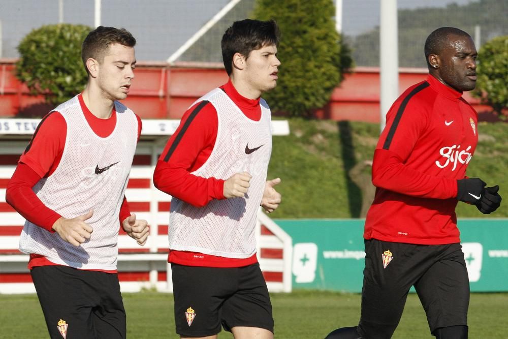 Entrenamiento del Sporting de Gijón