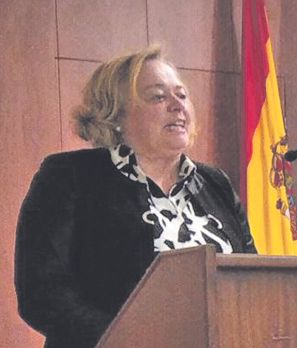 Rosa Menéndez, durante su intervención. | Á. G.