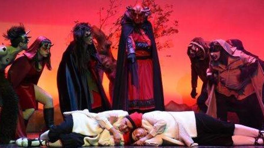 Escena de la representació dels Pastorets dels Carlins