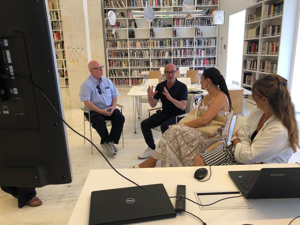 ;ichael jenkins y Javier Romero, en el MACA este miércoles