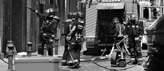 Incendio en el Colegio de Arquitectos