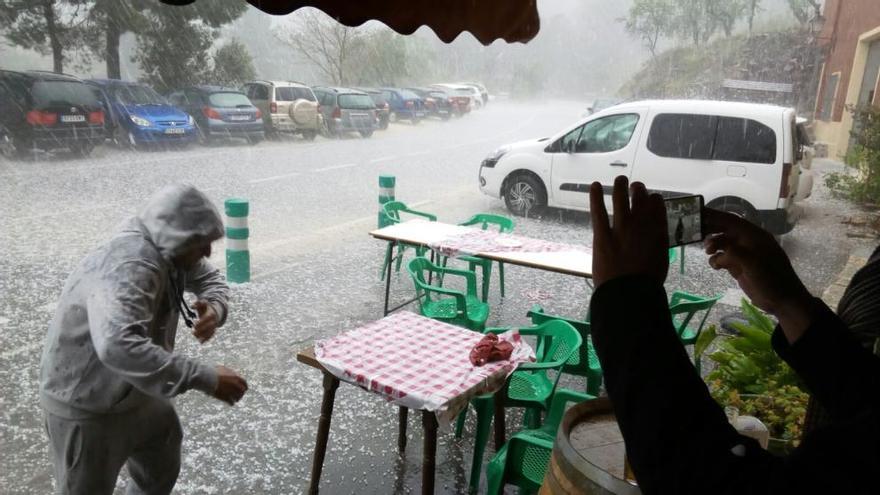 La granizada en Cocentaina