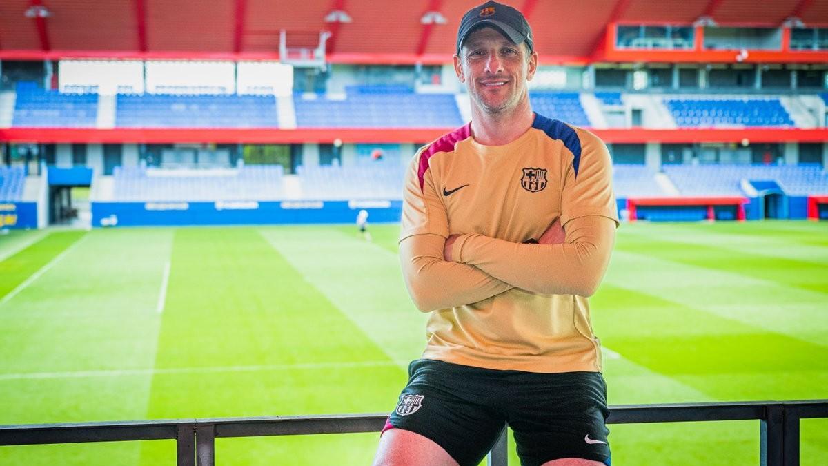 Juliano Belletti, el nuevo entrenador del Barça Atlètic. Juliano Belletti, el nuevo entrenador del Barça Atlètic.