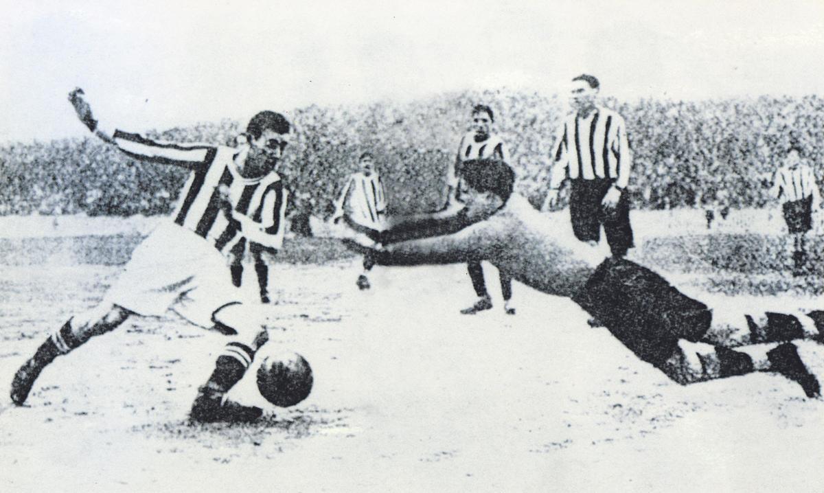 Imagen de la primera visita del Athletic de Bilbao.