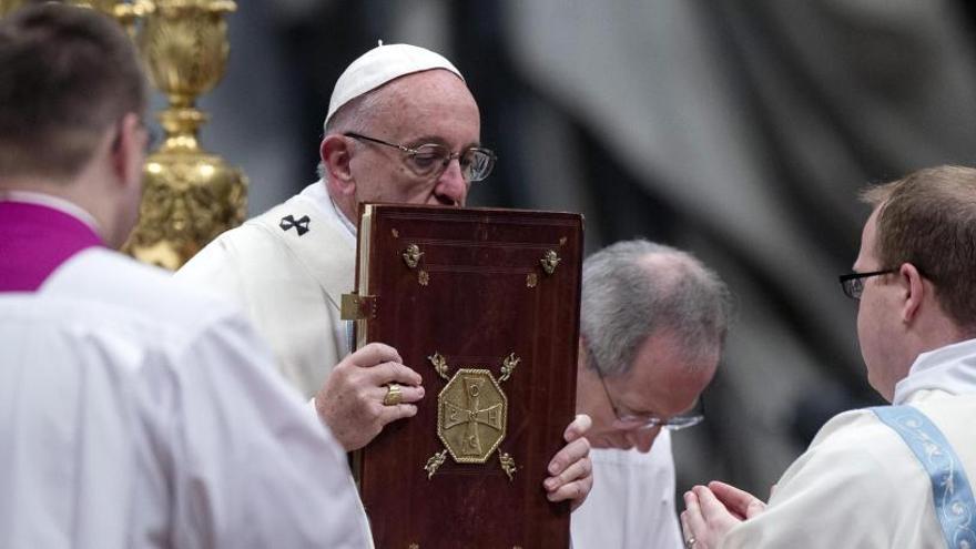 El papa Francesc el dia d&#039;any nou.