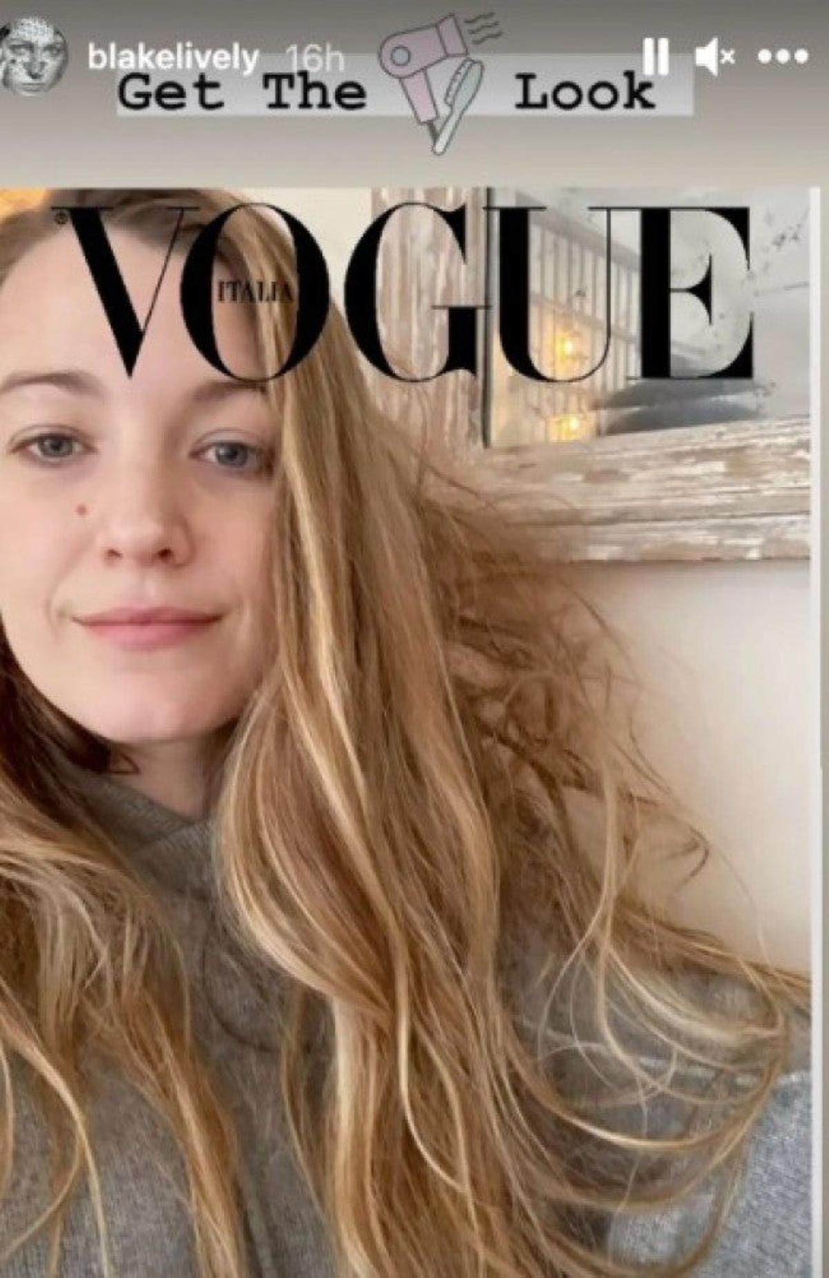 Blake Lively muestra su pelo enredado en Instagram
