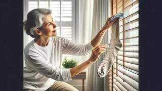 ¿Por qué la gente está usando un calcetín viejo para limpiar las persianas?