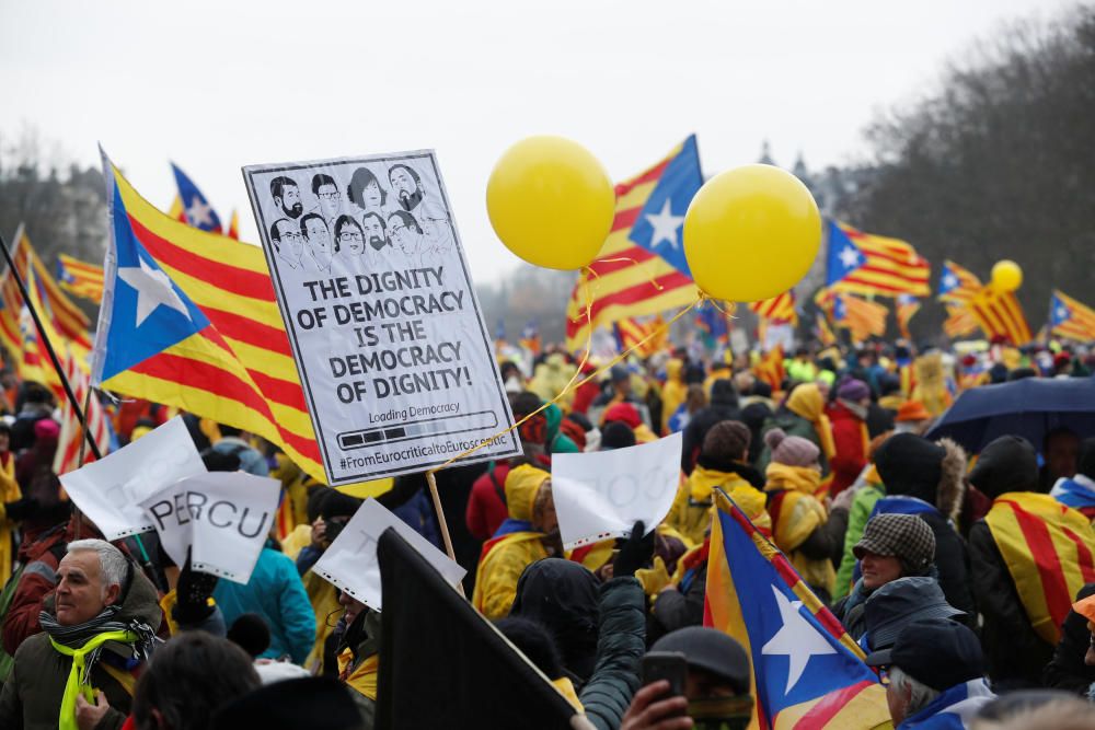 Manifestació independentista a Brussel·les