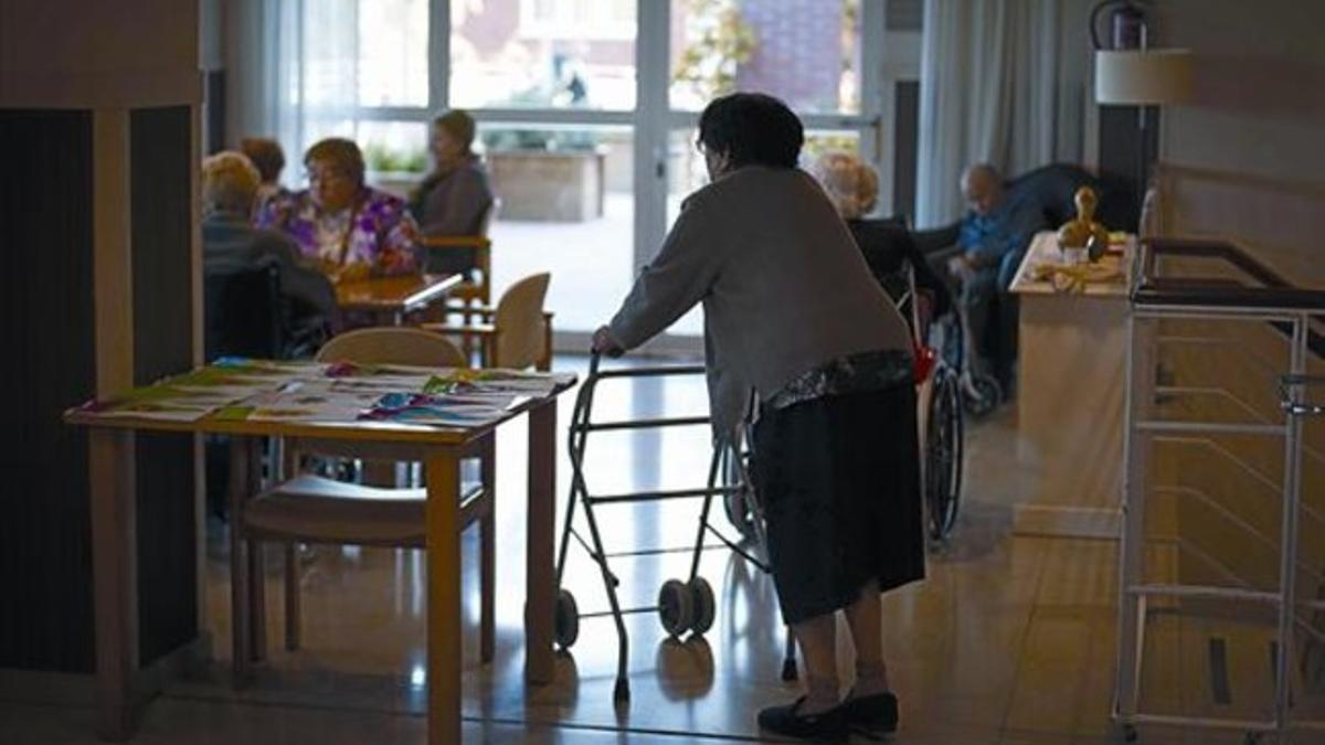 Ancianos en una residencia geriátrica en Horta-Guinardó, en Barcelona, en mayo pasado.