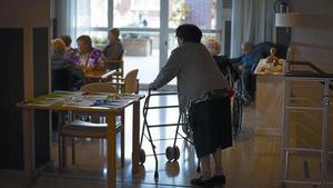 Ancianos en una residencia geriátrica en Horta-Guinardó, en Barcelona, en mayo pasado.