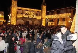 Y se hizo la luz de la Navidad en Puebla de Sanabria