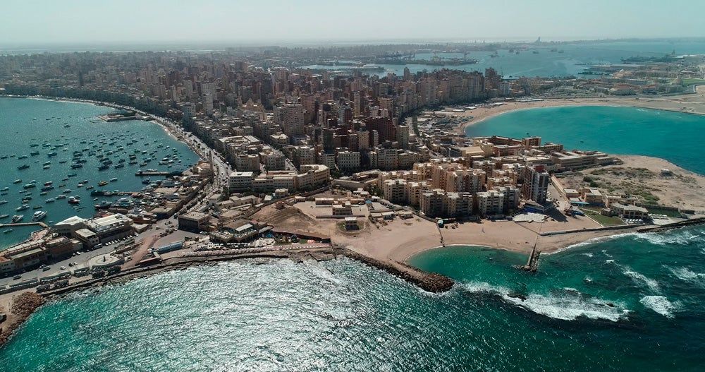 Alejandría, a vista de dron.
