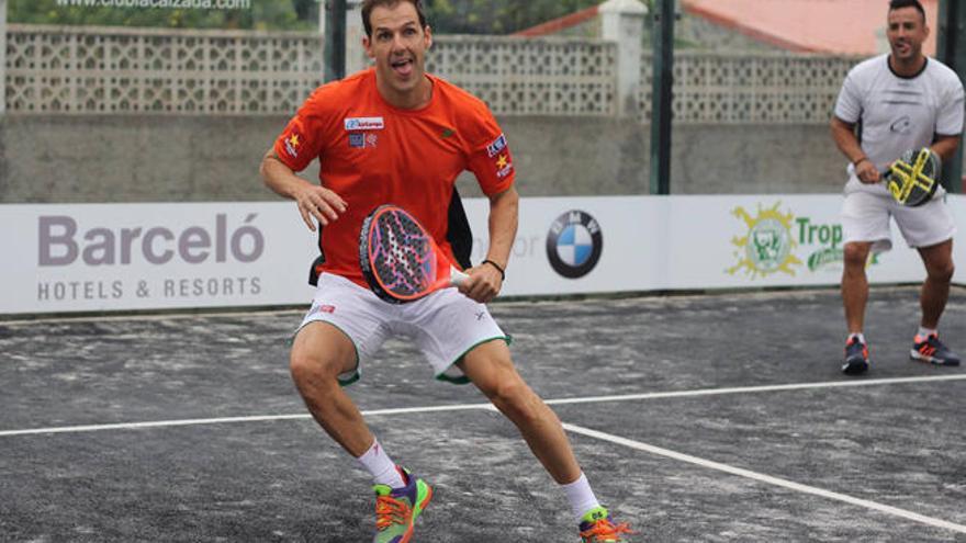 Juan Martín Díaz en el pasado clinic 2015 en el Club La Calzada.