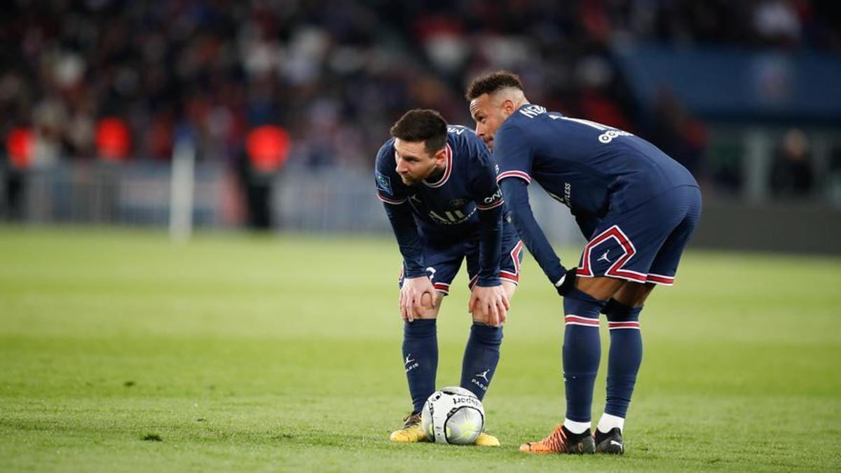 Messi y Neymar en el PSG.