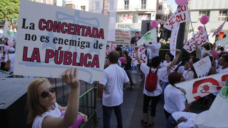 Reciente movilización de los centros concertados