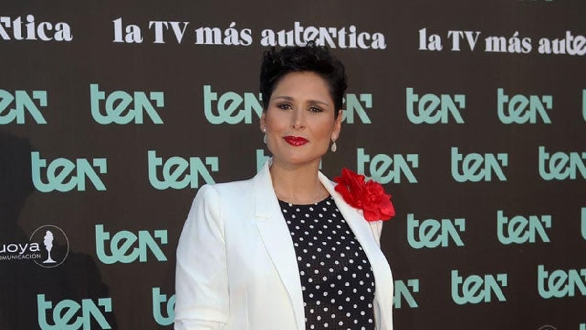 Rosa López, en la presentación del canal de televisión TEN