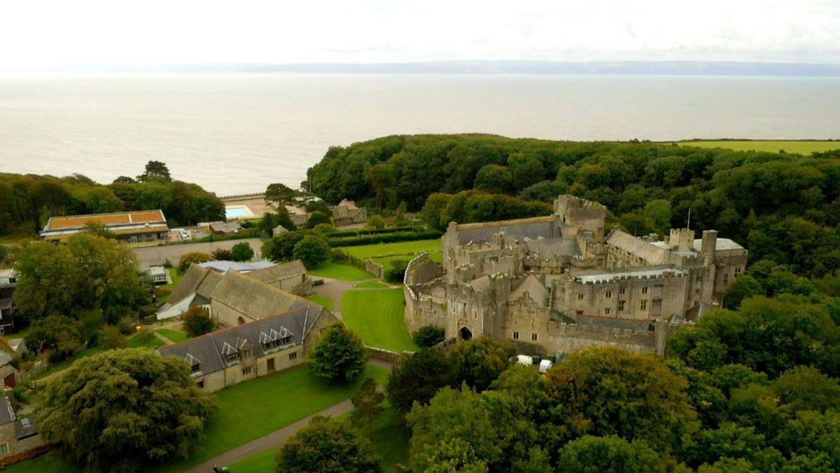 Una imagen aérea del castillo donde estudiará Leonor