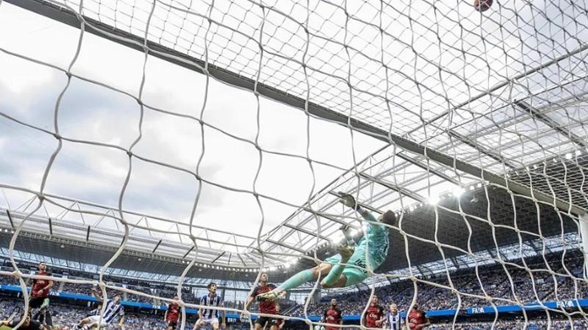Estadio de Anoeta, durante un partido de la Real Sociedad