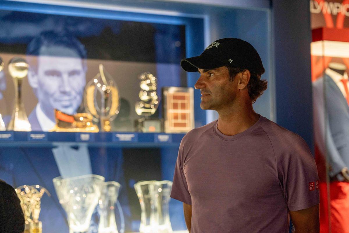 Roger Federer, en el Rafa Nadal Museum.
