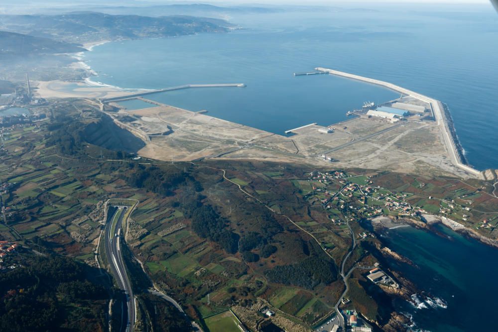 El puerto exterior, desde el aire