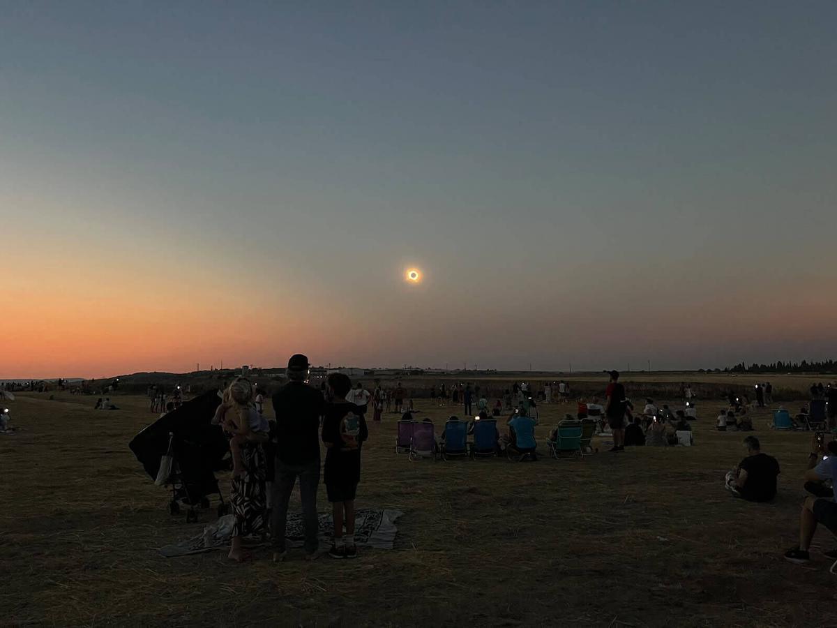 GALERÍA | Toro oscurecido con motivo del eclipse