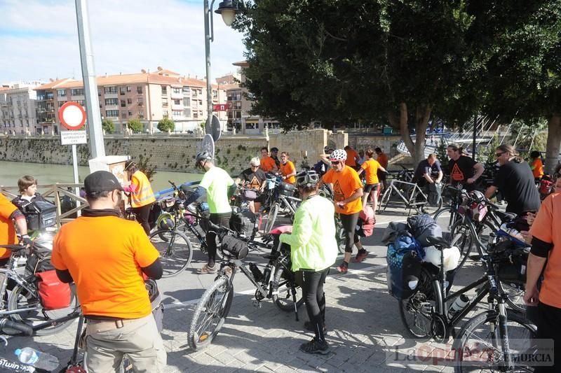 Protesta en bicicleta contra el fracking