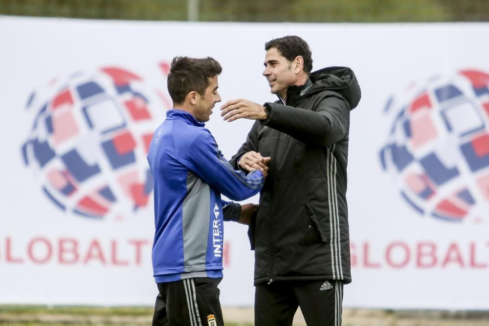 Entrenamiento del Real Oviedo en El Requexón