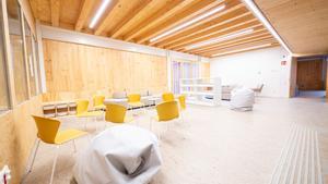 Imagen del interior del Centro de Vida Comunitaria de Trinitat Vella cuando se inauguró